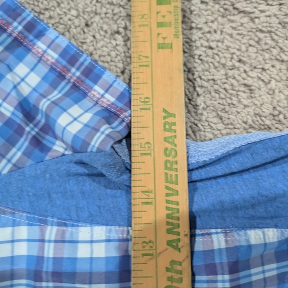 Kuhl Blue Plaid Short Sleeve Tee - Picture 4 of 10